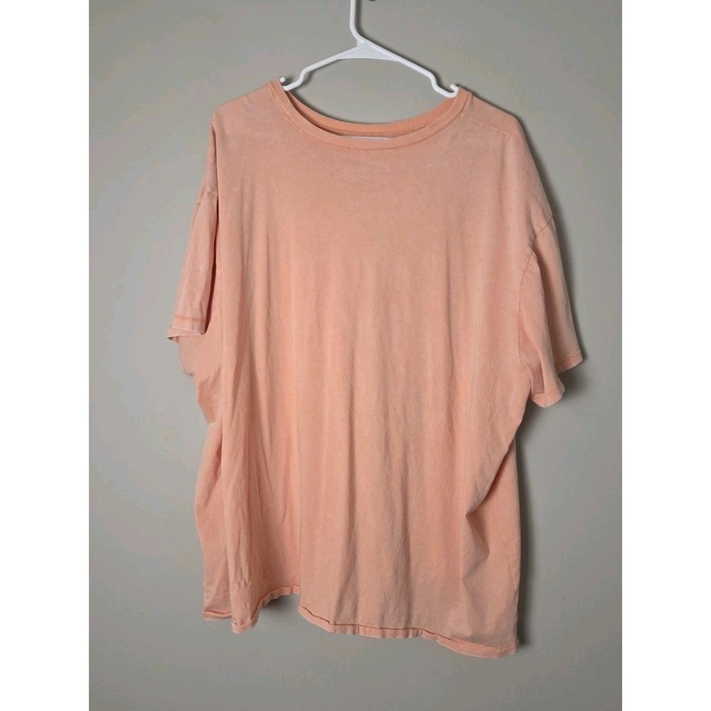 Torrid Relaxed Fit Orange Peach Short Sleeve Pocket Tee Shirt Plus Size 3X - Picture 4 of 4